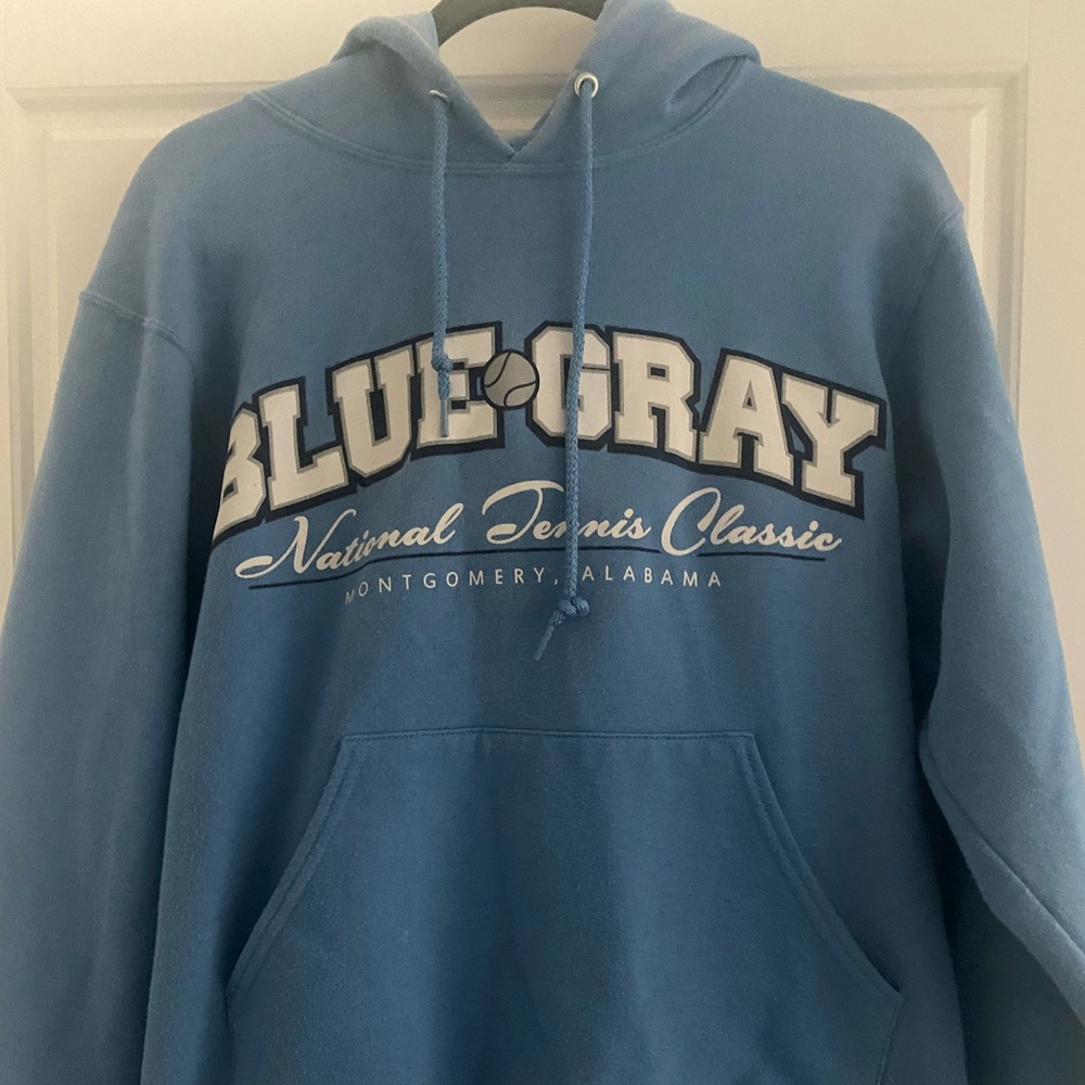 Blue hoodie